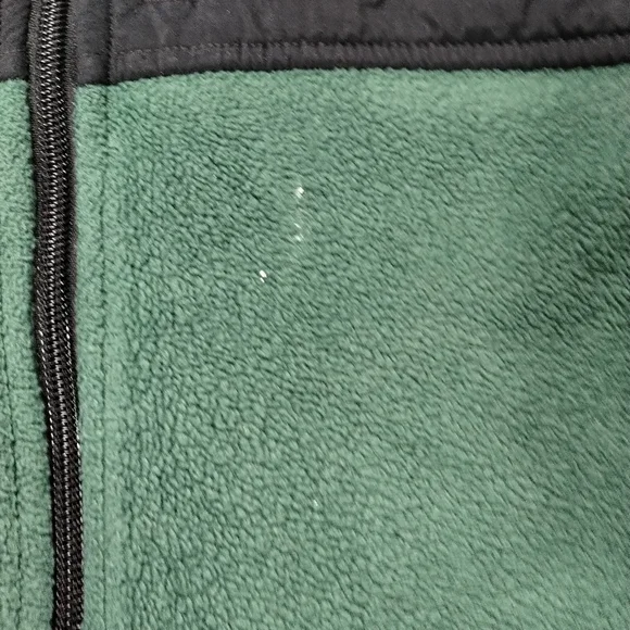 VTG Columbia 10/12 Youth 90s Oregon Ducks Football Fleece Jacket Green Full Zip - Picture 9 of 15